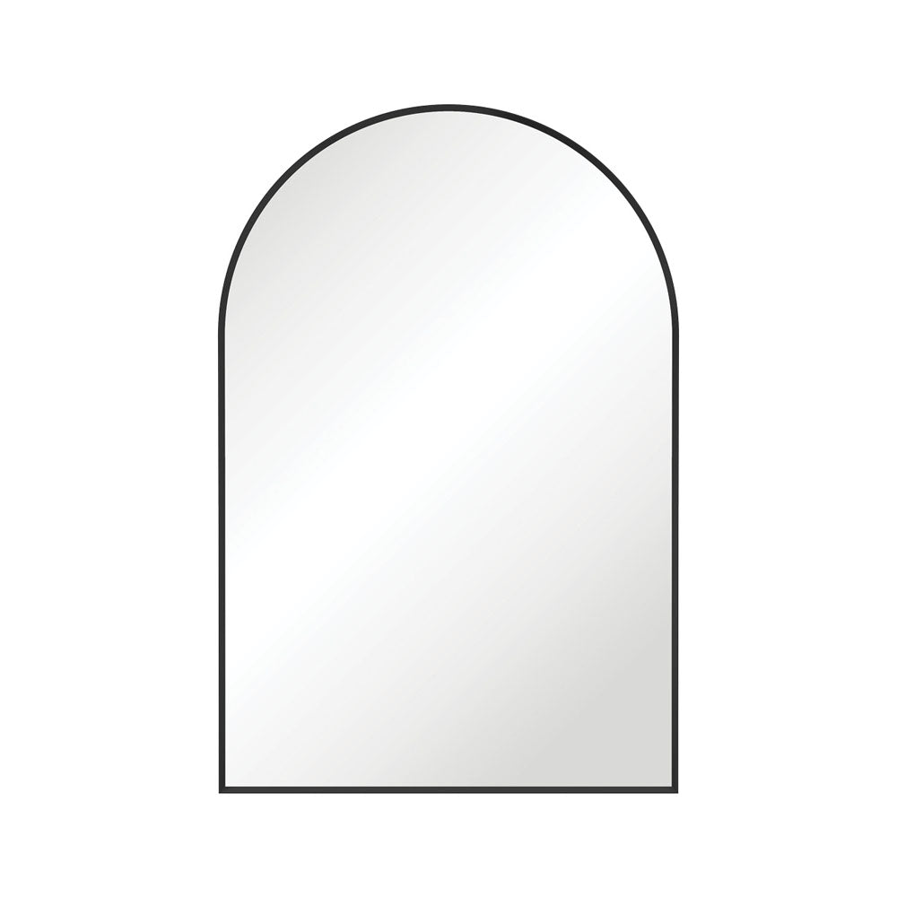 Arch Framed Mirror 600 x 900mm Matte Black