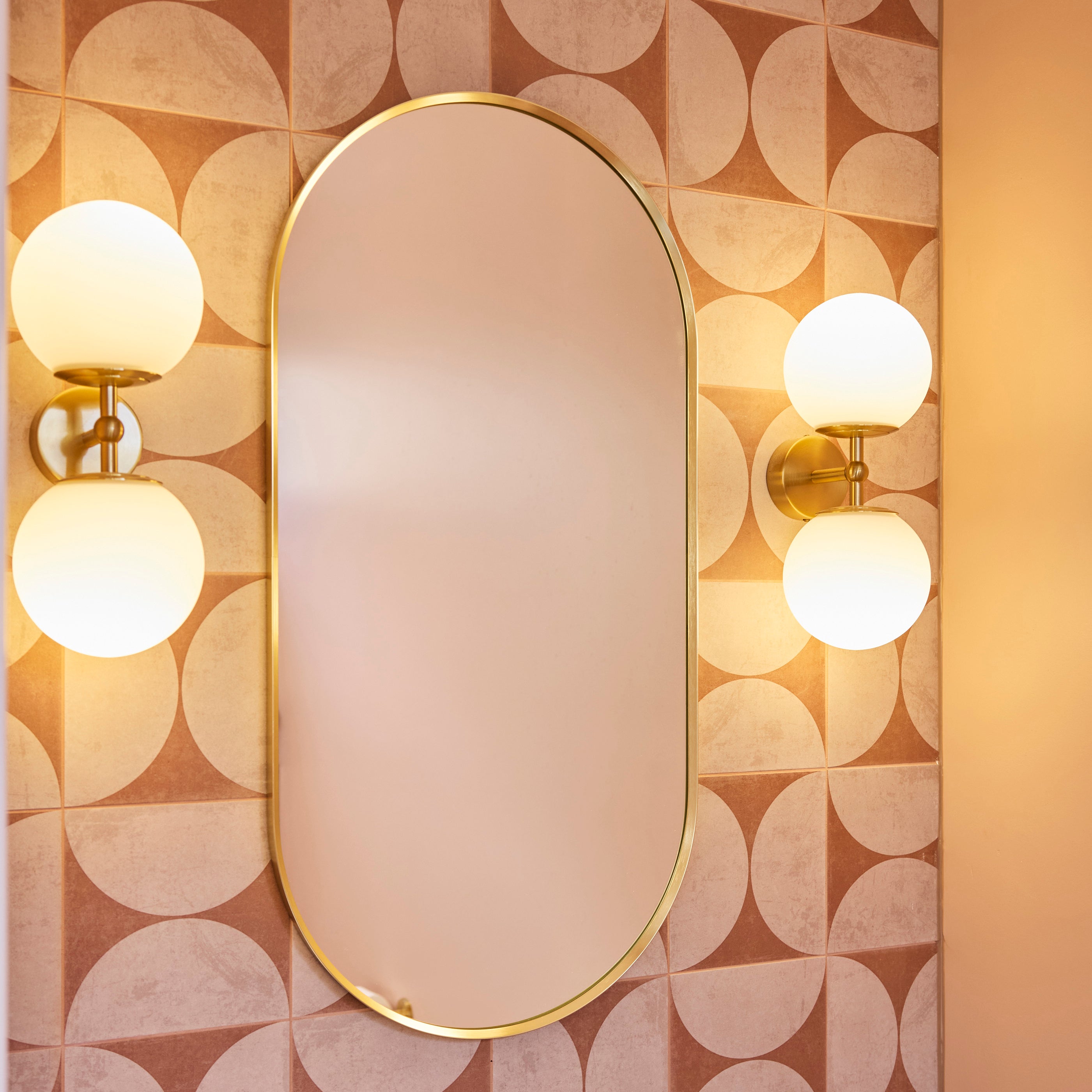 Empire 450 x 900mm Mirror Urban Brass