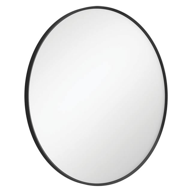 Reba Round Mirror 600mm Black