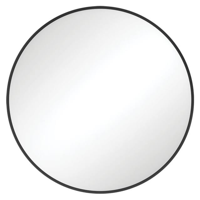 Reba Round Mirror 600mm Black