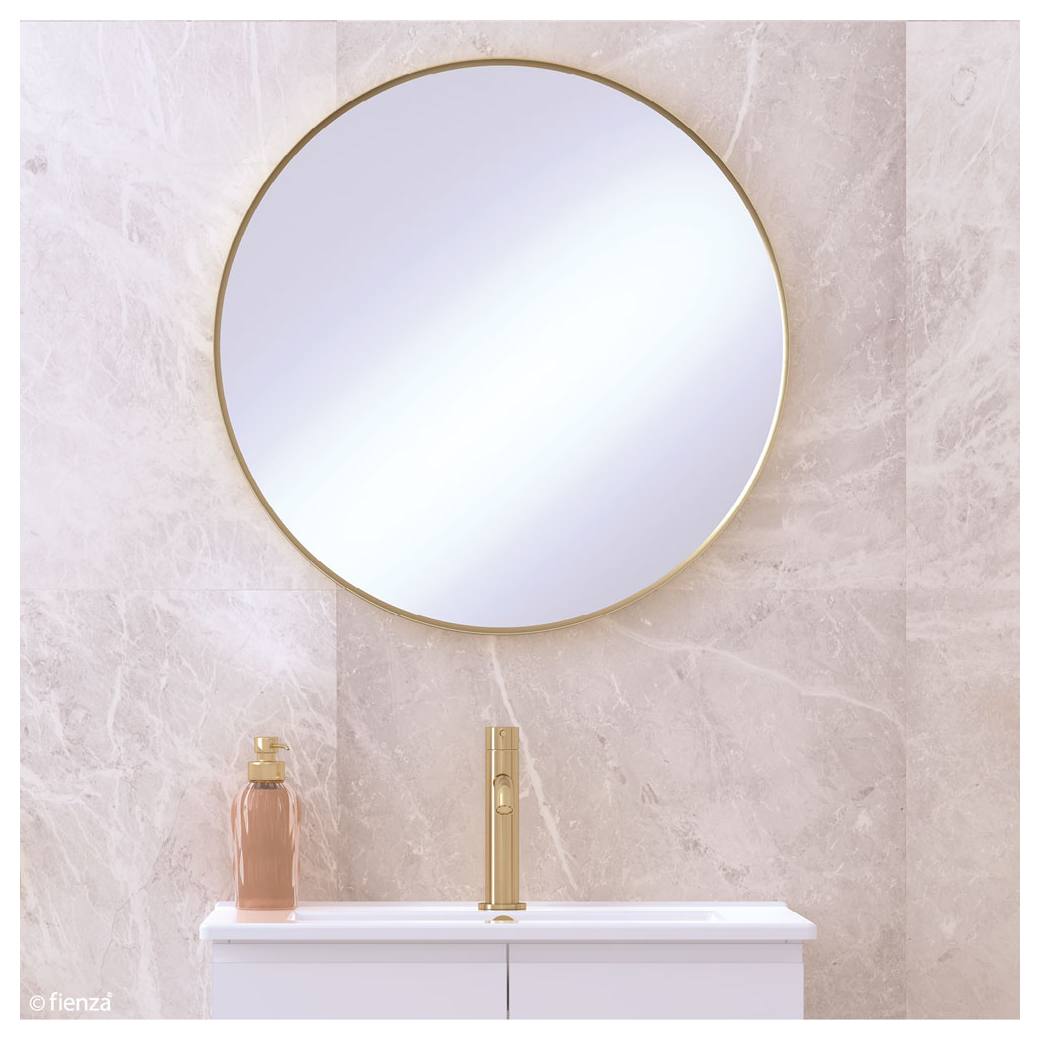 Reba Round Mirror 600mm Urban Brass