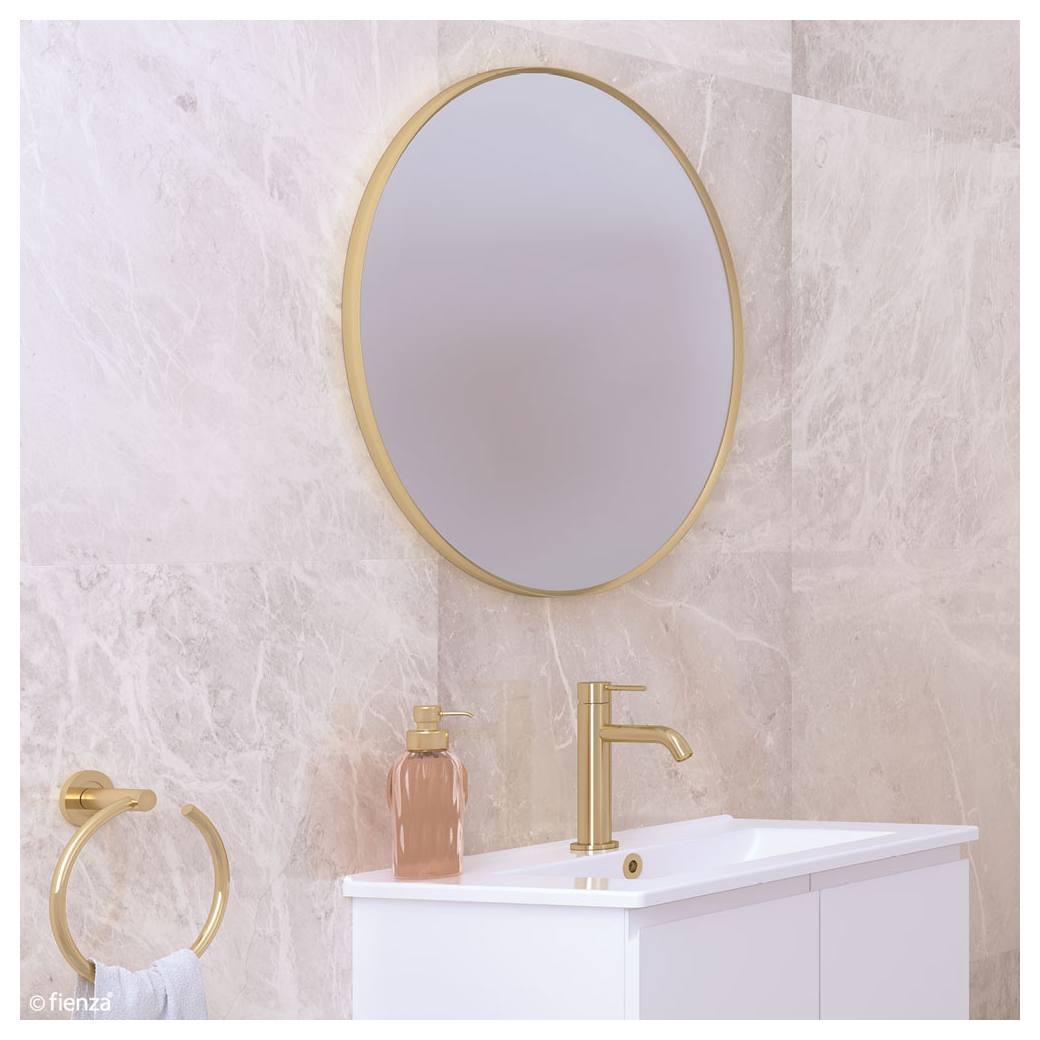 Reba Round Mirror 600mm Urban Brass