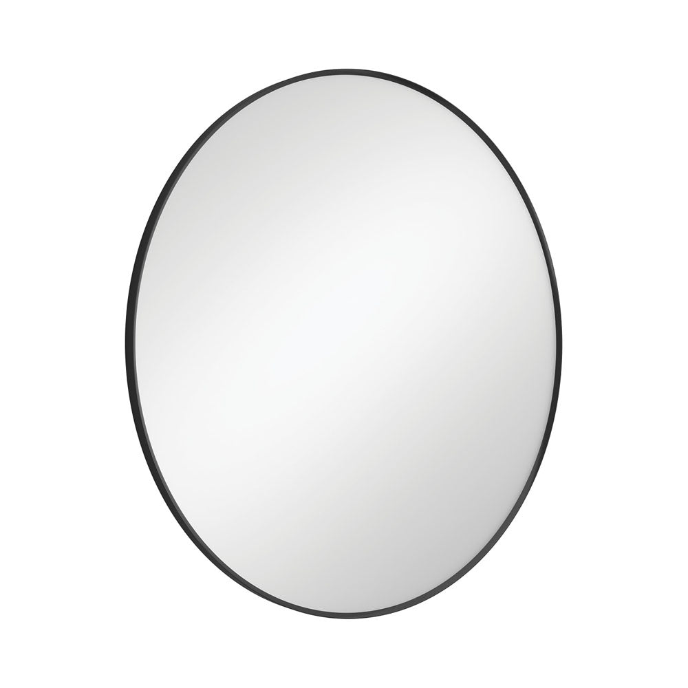Reba Round Mirror 800mm Black
