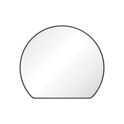 Sunrise Round Framed Mirror Matte Black 800 x 690mm