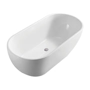 Koko Freestanding Acrylic Bath, 1500mm, Gloss White