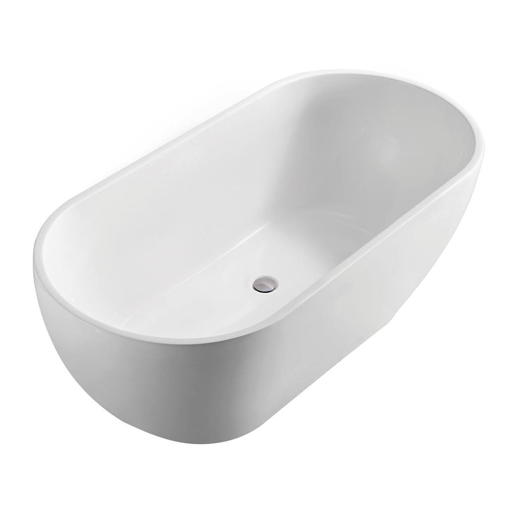 Koko Freestanding Acrylic Bath, 1500mm, Matte White