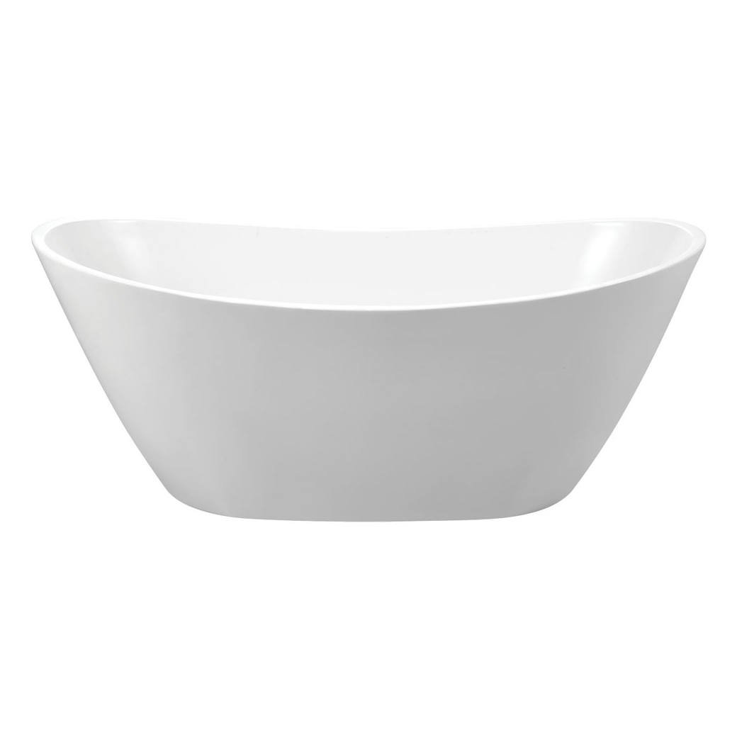 Paola Freestanding Acrylic Bath, Gloss White