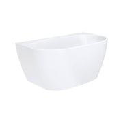 Keeto Back-To-Wall Acrylic Bath, 1300mm, Gloss White