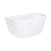 Keeto Back-To-Wall Acrylic Bath, 1500mm, Gloss White