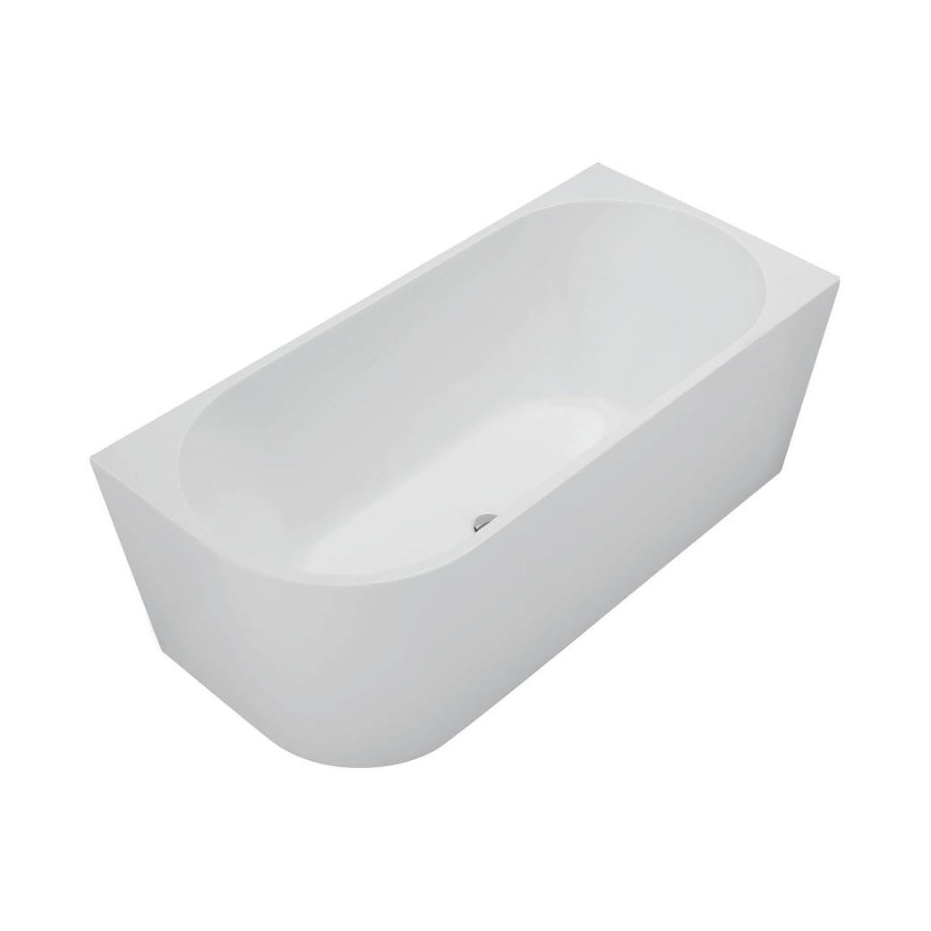 Isabella Left-Hand Acrylic Corner Bath, 1500mm, Matte White