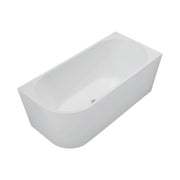 Isabella Left-Hand Acrylic Corner Bath, 1500mm, Matte White