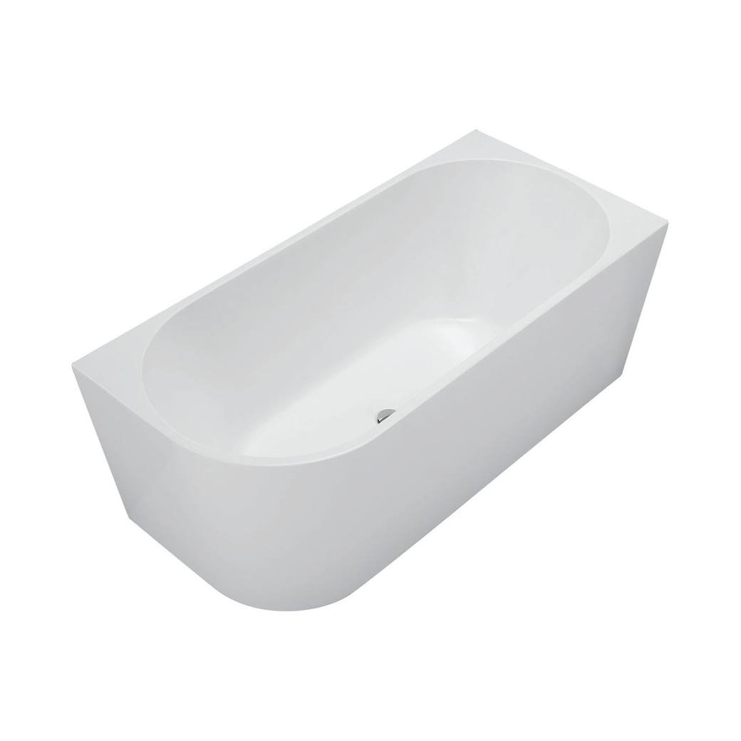 Isabella Left Hand Acrylic Bath 1500mm Gloss White