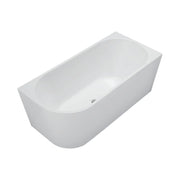 Isabella Left Hand Acrylic Bath 1500mm Gloss White