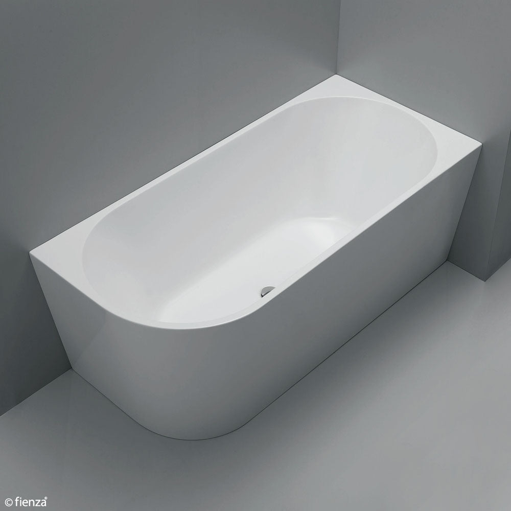 Isabella Left Hand Acrylic Bath 1500mm Gloss White