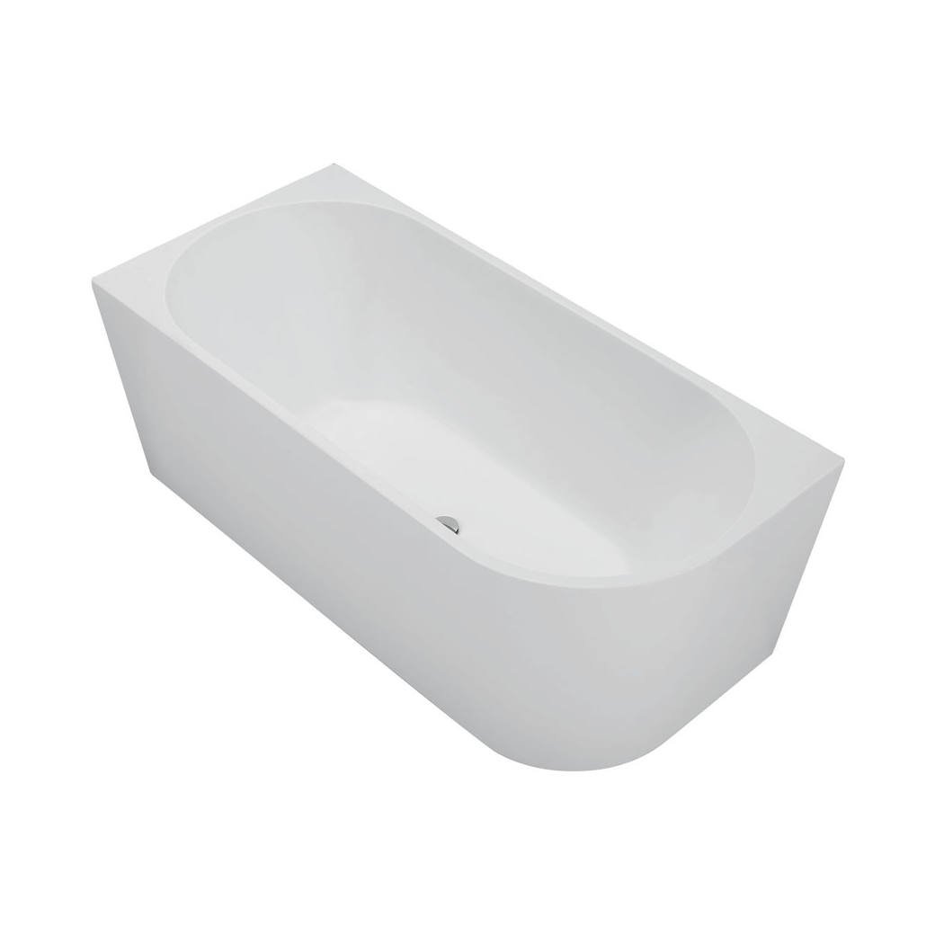 Isabella Right-Hand Acrylic Corner Bath, 1500mm, Matte White