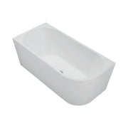 Isabella Right-Hand Acrylic Corner Bath, 1500mm, Matte White