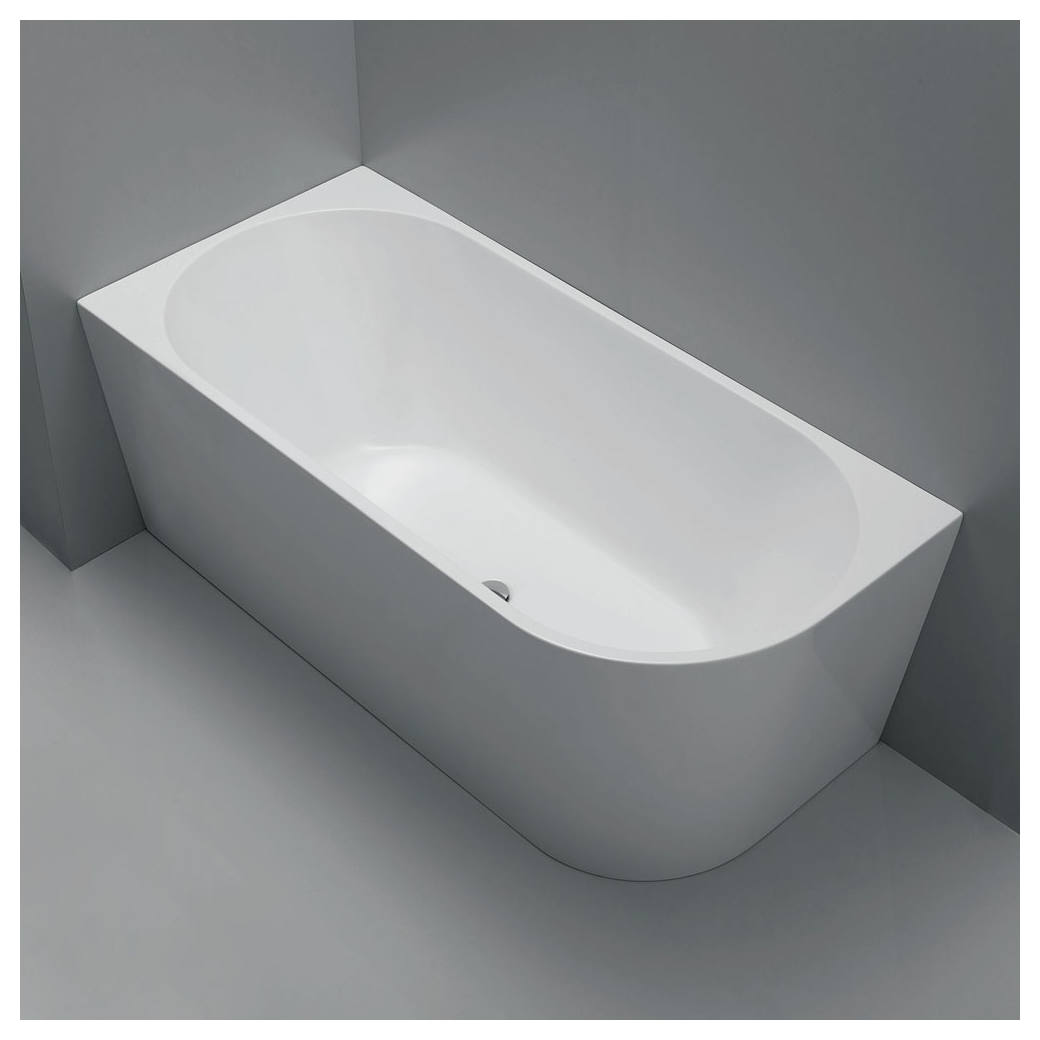 Isabella Right-Hand Acrylic Corner Bath, 1500mm, Gloss White