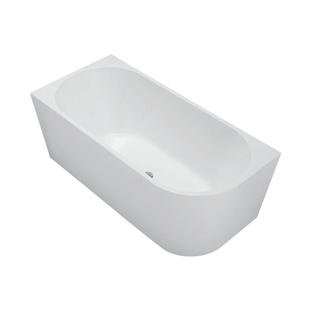 Isabella Right-Hand Acrylic Corner Bath, 1500mm, Gloss White