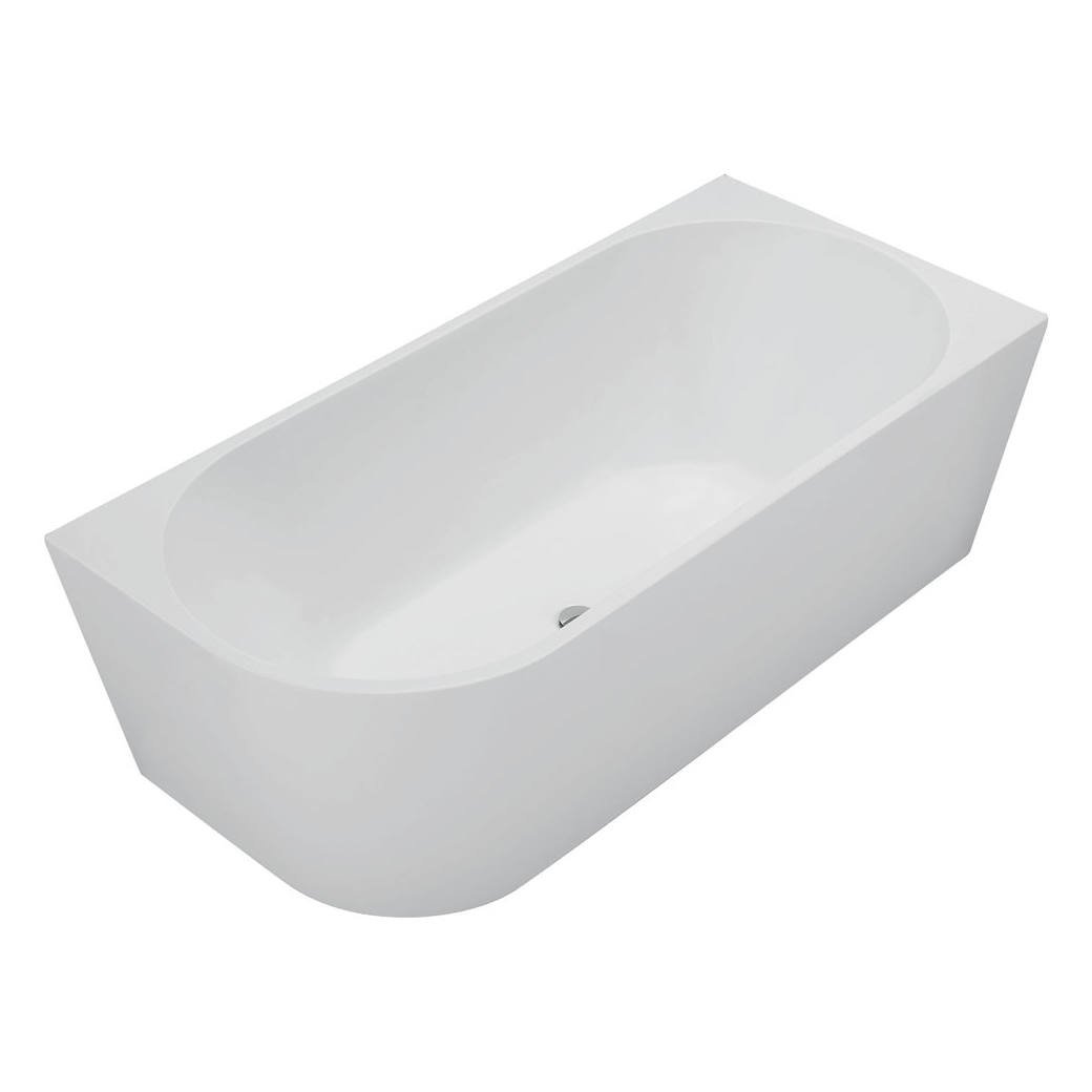Isabella Left-Hand Acrylic Corner Bath, 1700mm, Matte White