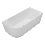 Isabella Left-Hand Acrylic Corner Bath, 1700mm, Matte White