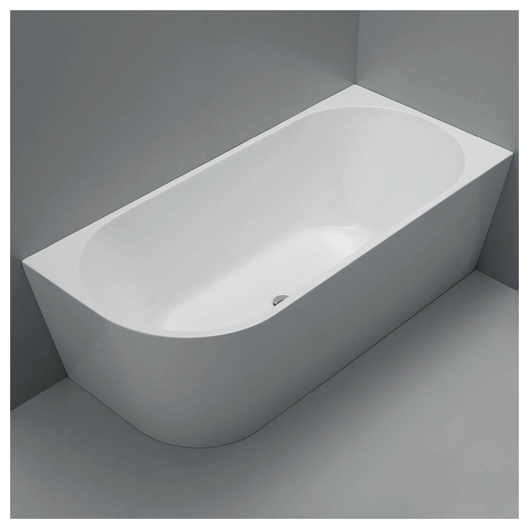Isabella Left-Hand Acrylic Corner Bath, 1700mm, Gloss White