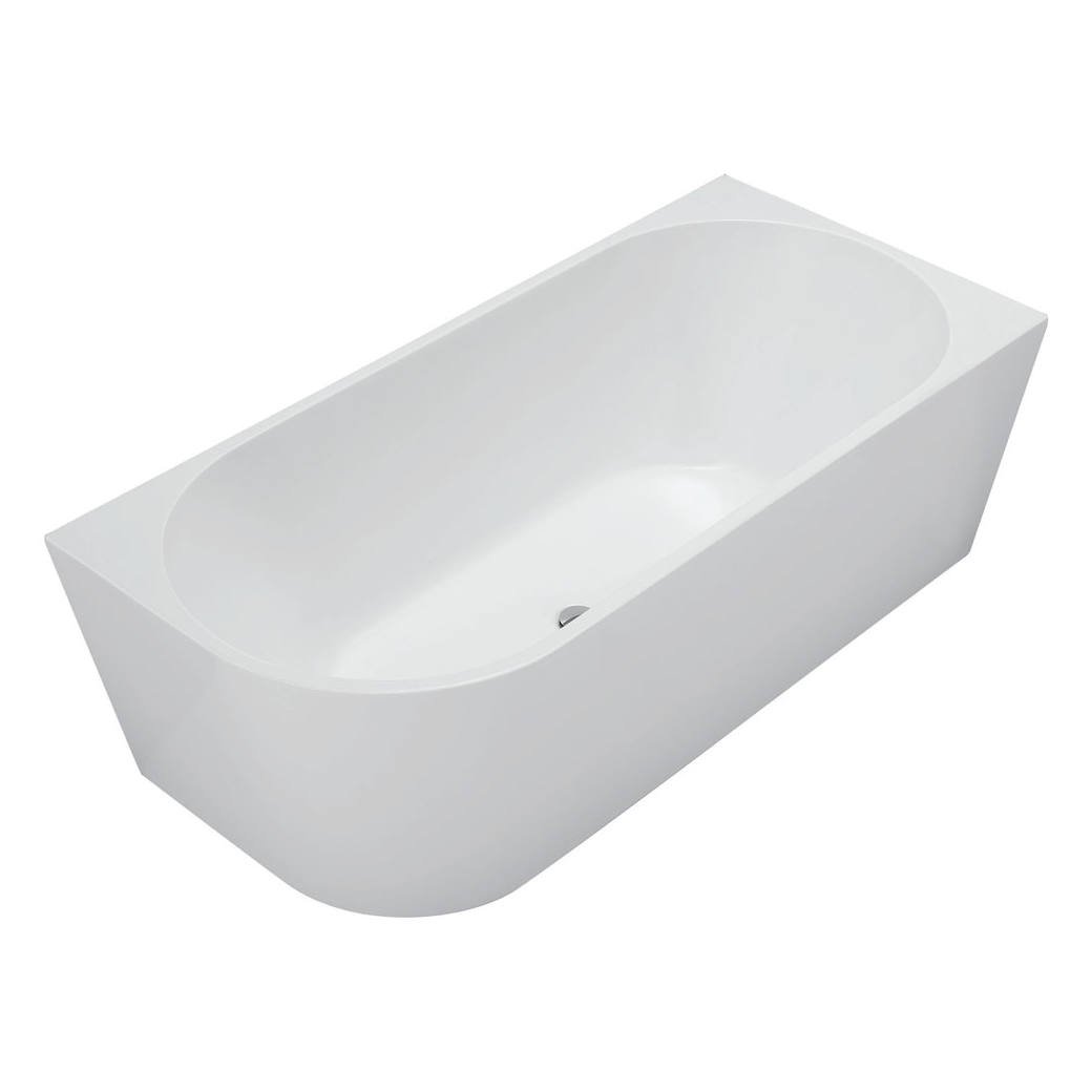 Isabella Left-Hand Acrylic Corner Bath, 1700mm, Gloss White