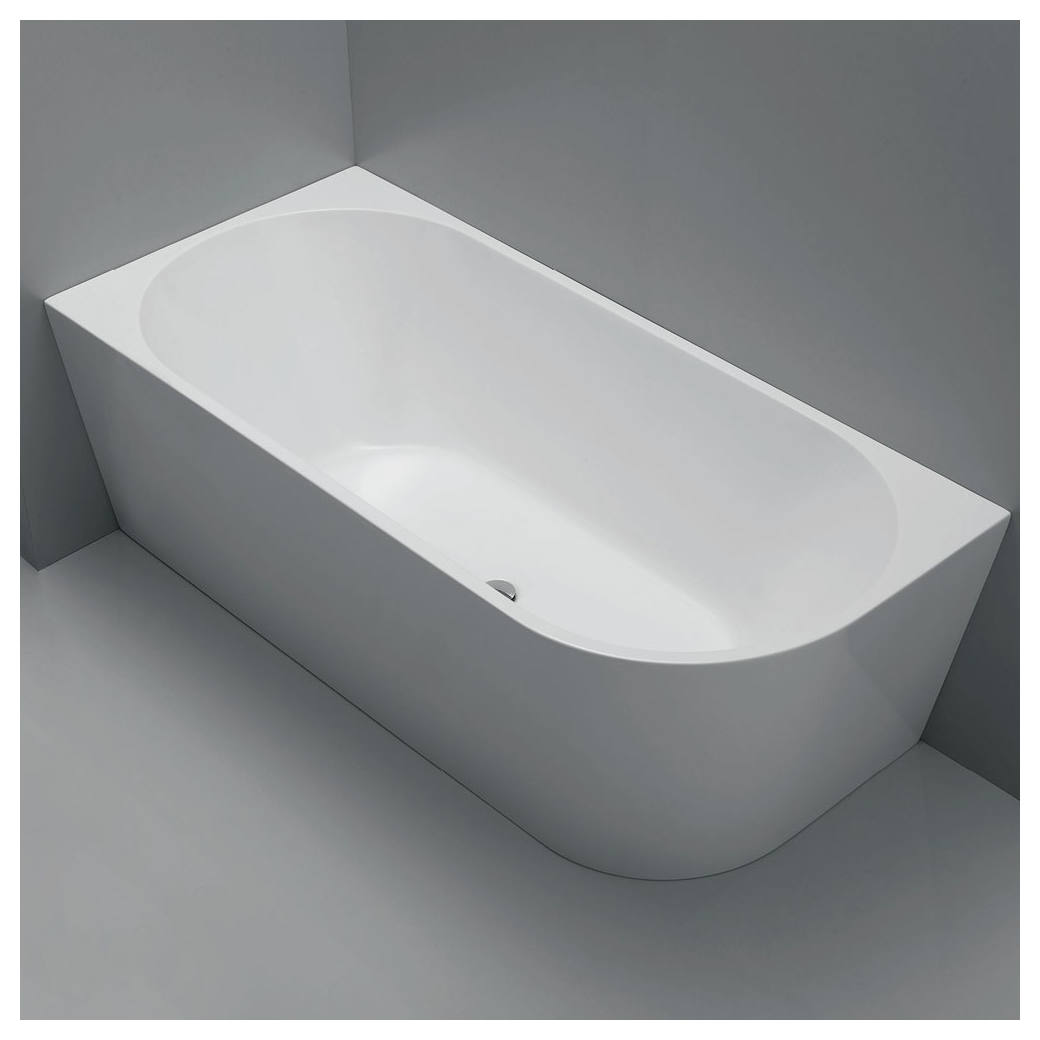 Isabella 1700m Right-Hand Acrylic Bath Gloss White