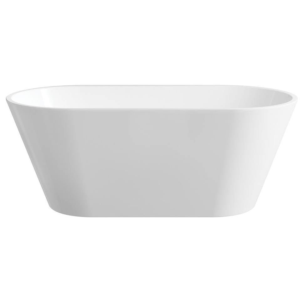 Austin Freestanding Acrylic Bath, 1500mm, Gloss White