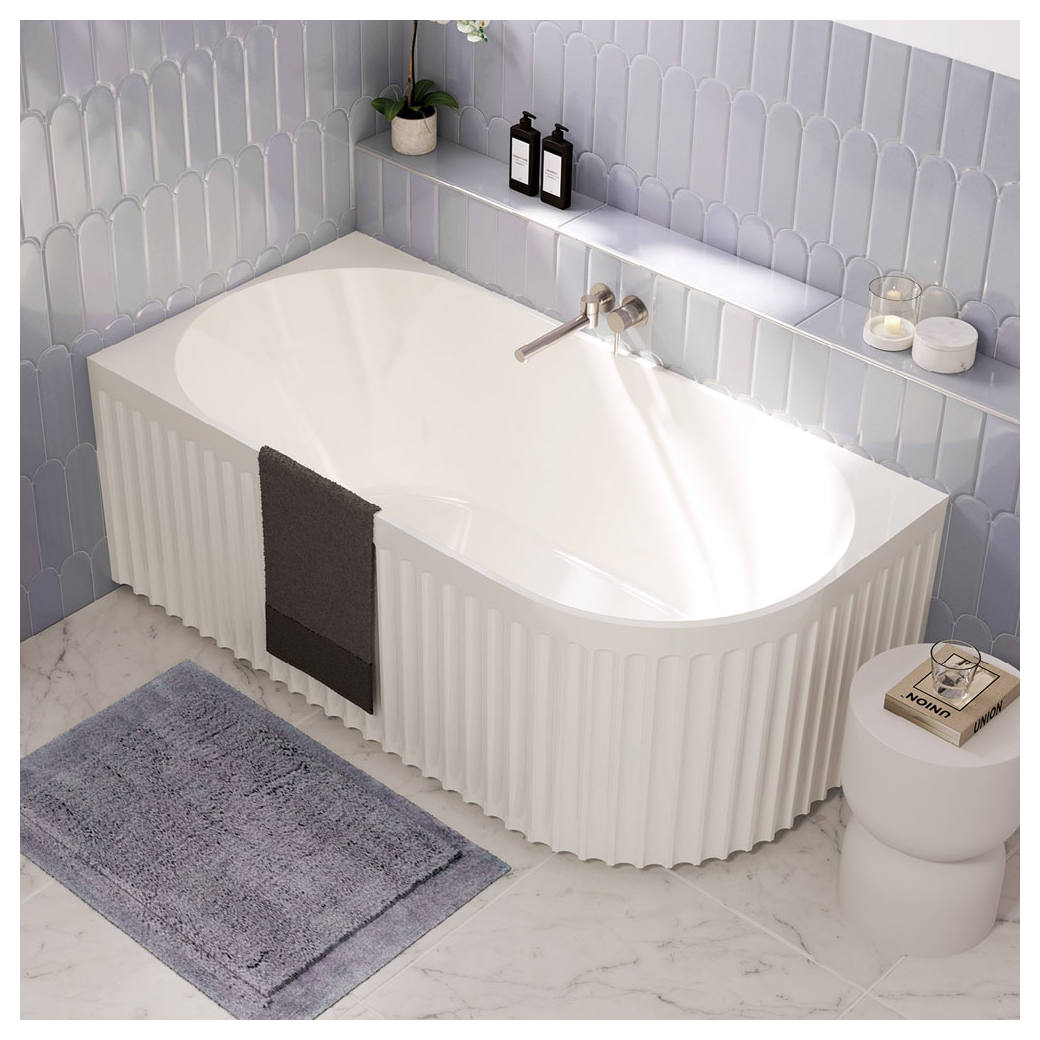 Eleanor Fluted 1500mm Right Hand Corner Bath
