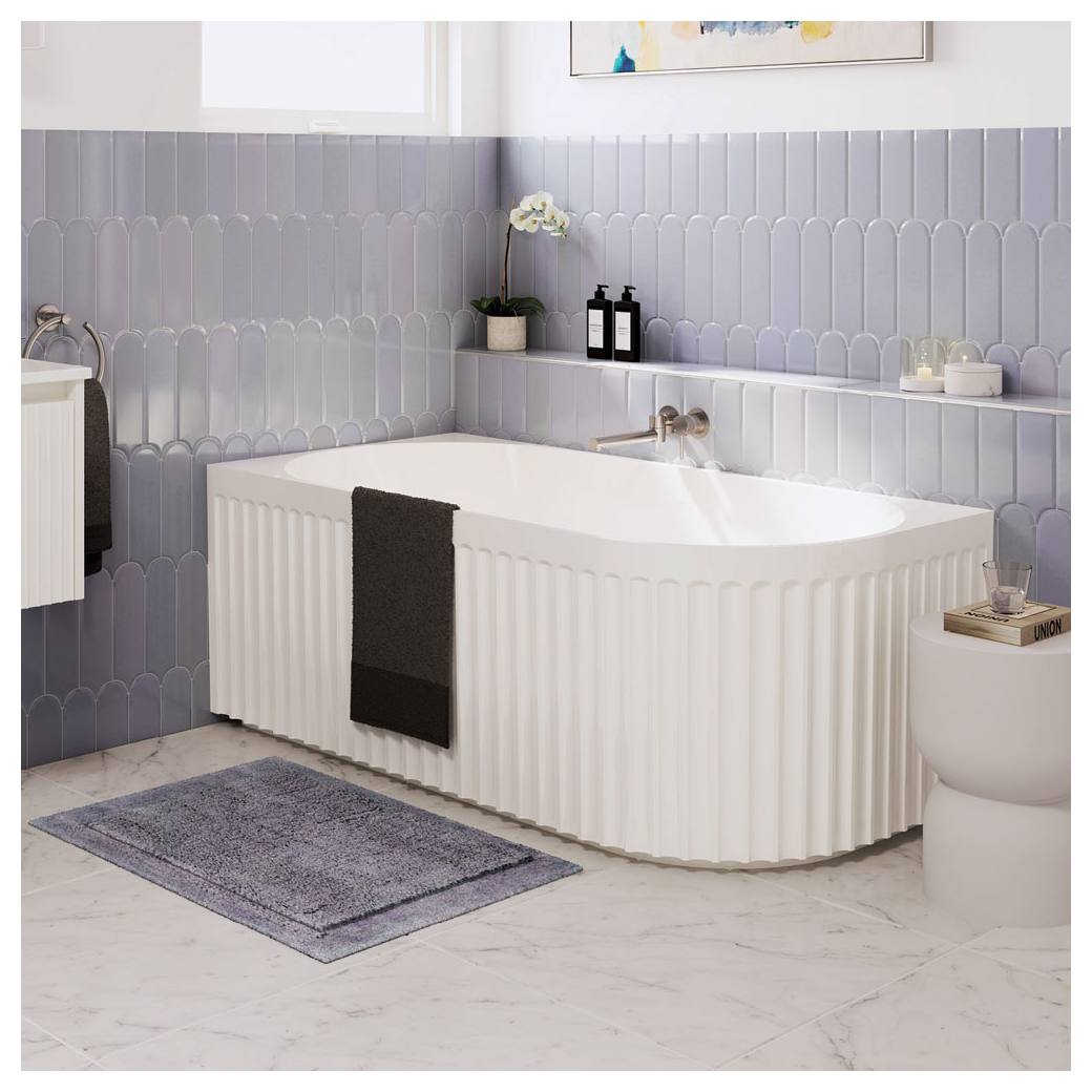 Eleanor Fluted 1500mm Right Hand Corner Bath