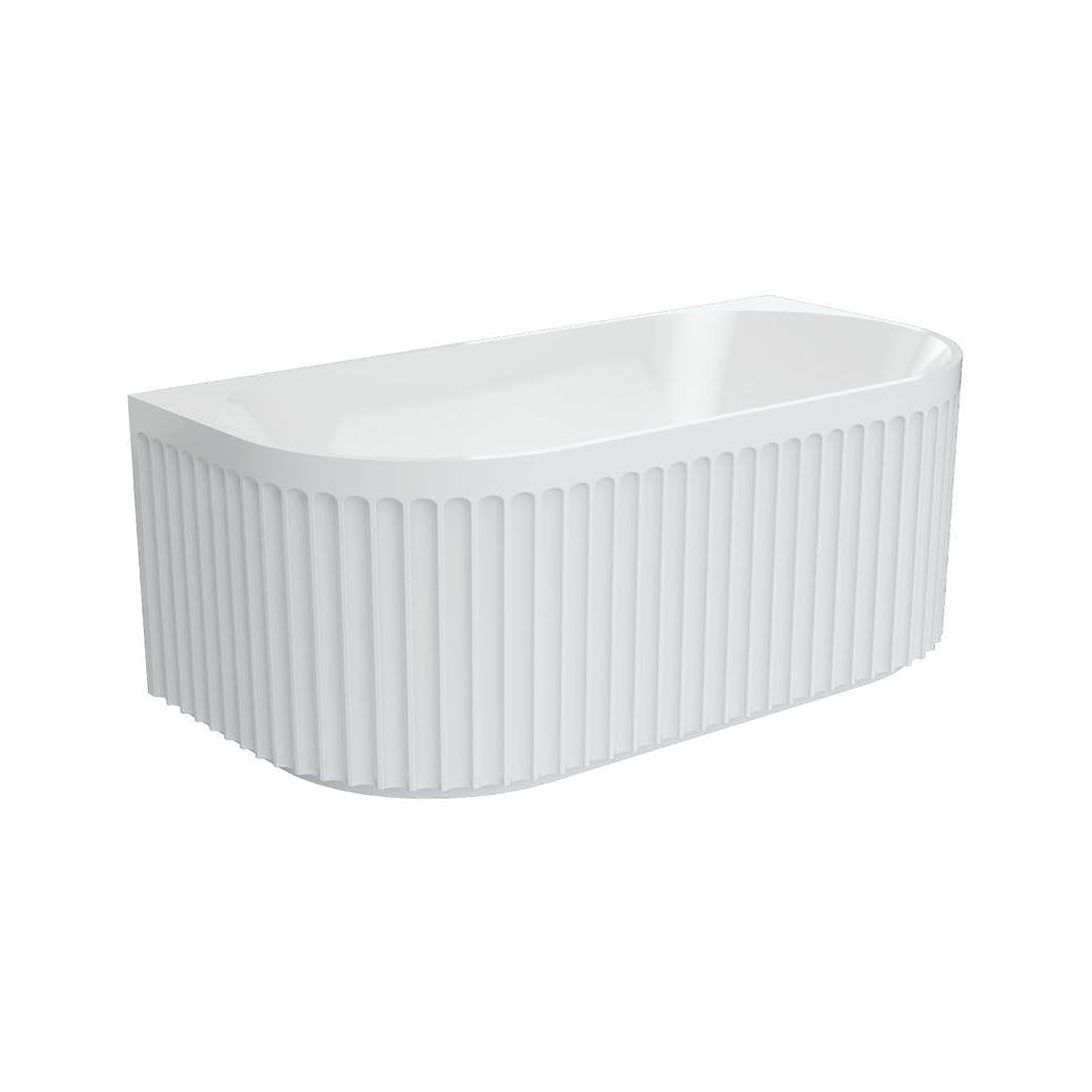 Eleanor Fluted 1500mm Back to Wall Bath