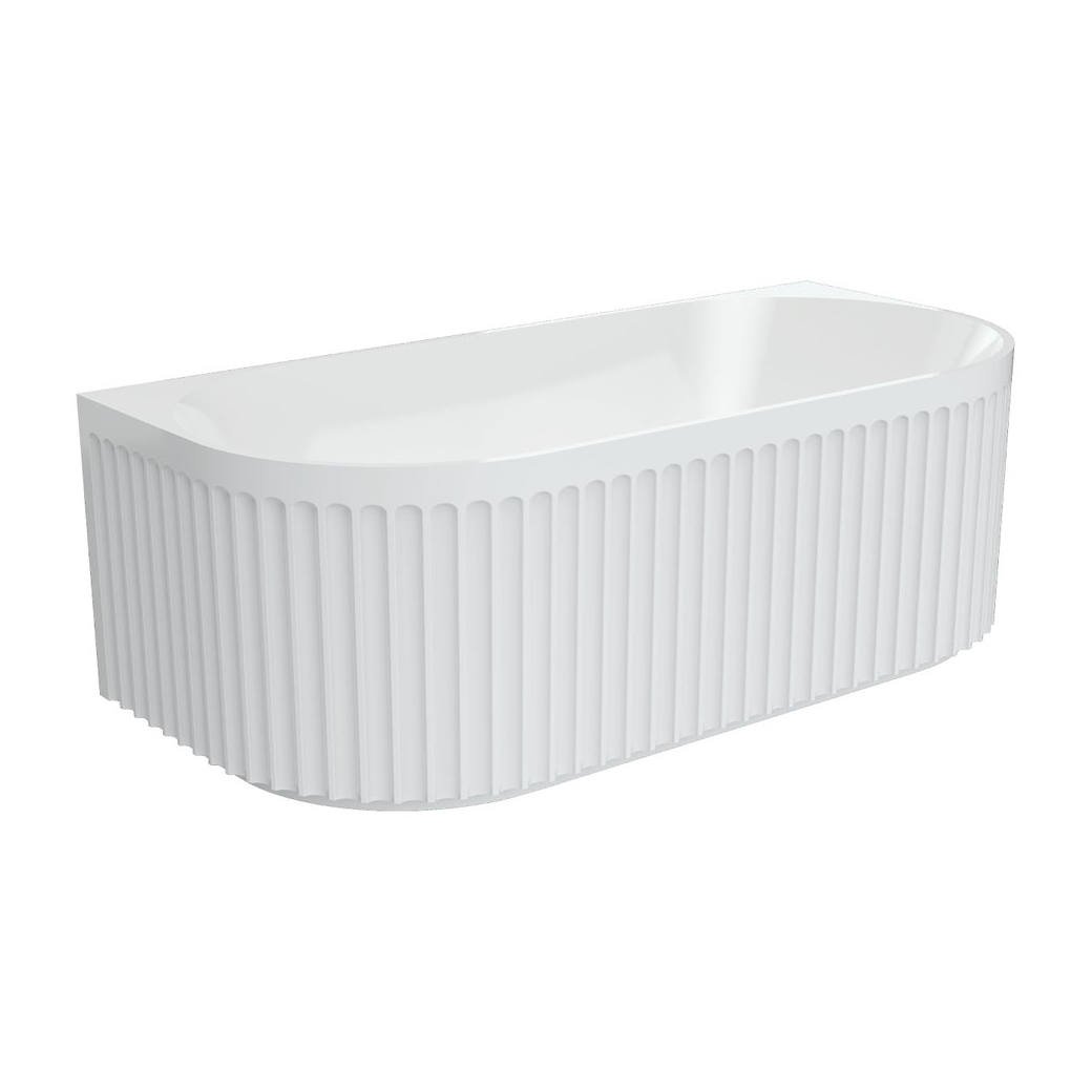 Eleanor Fluted 1700mm Back to Wall Bath