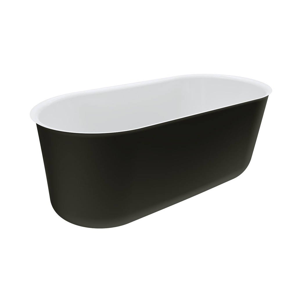 Windsor 1500 Freestanding Acrylic Bath, Matte Black