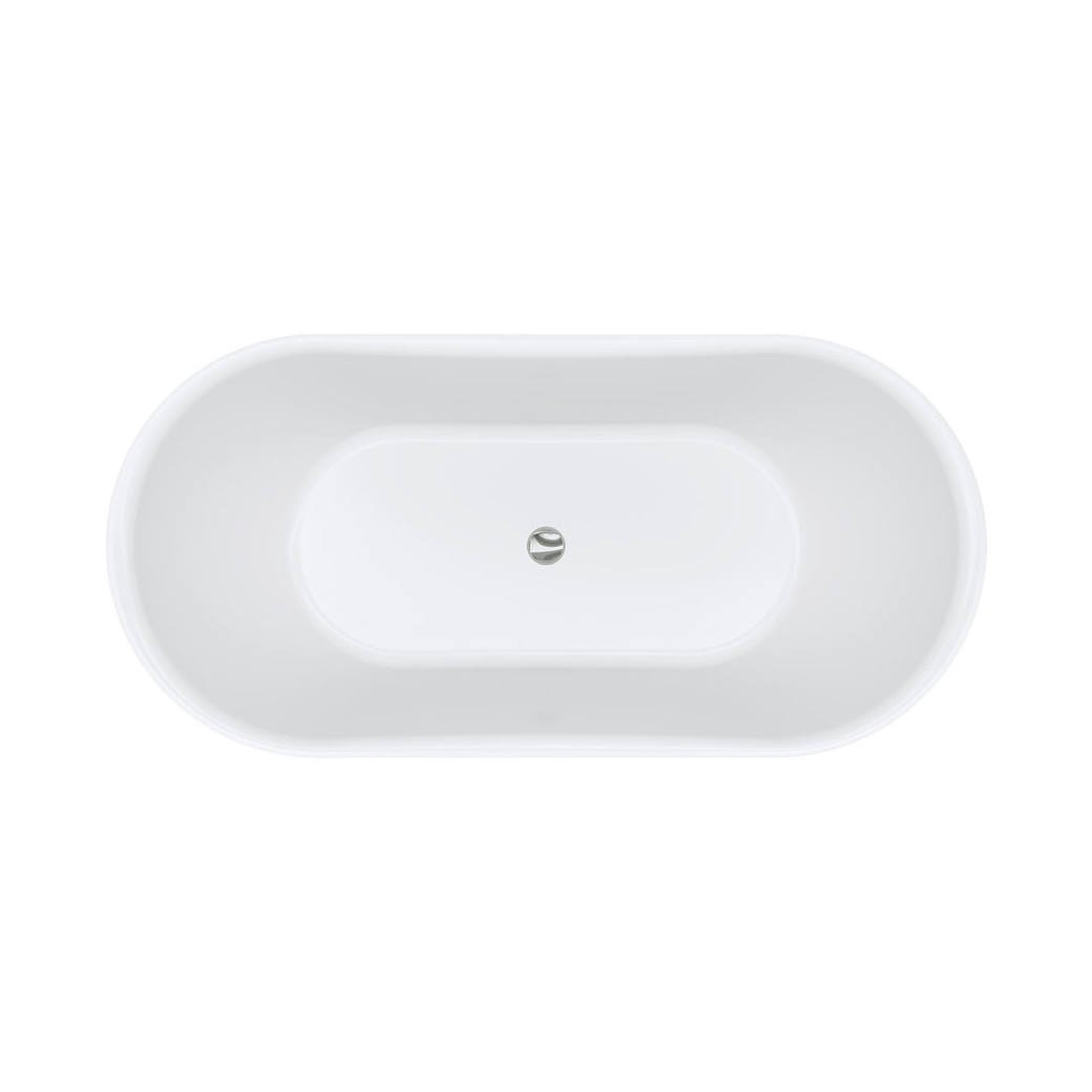 Windsor 1500 Freestanding Acrylic Bath, Matte Black