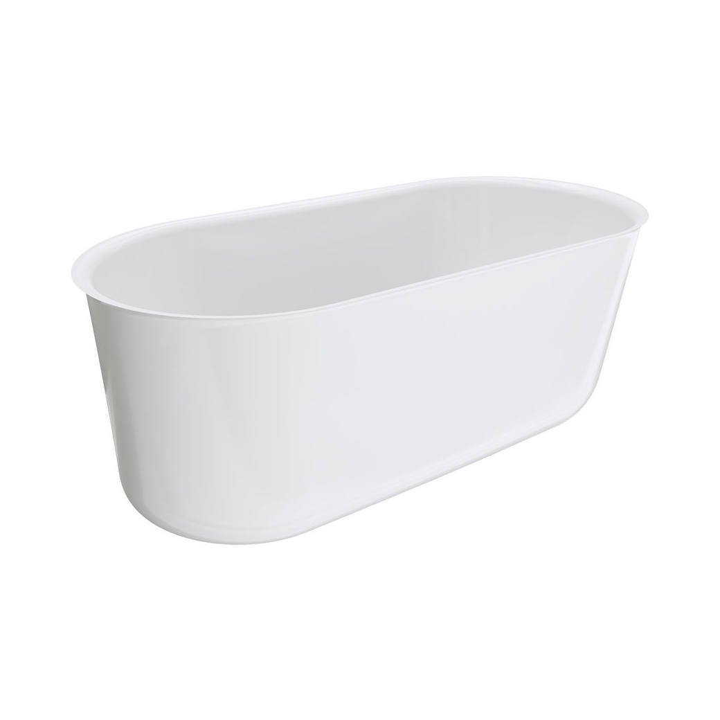 Windsor Freestanding Acrylic Bath, 1500mm, Gloss White