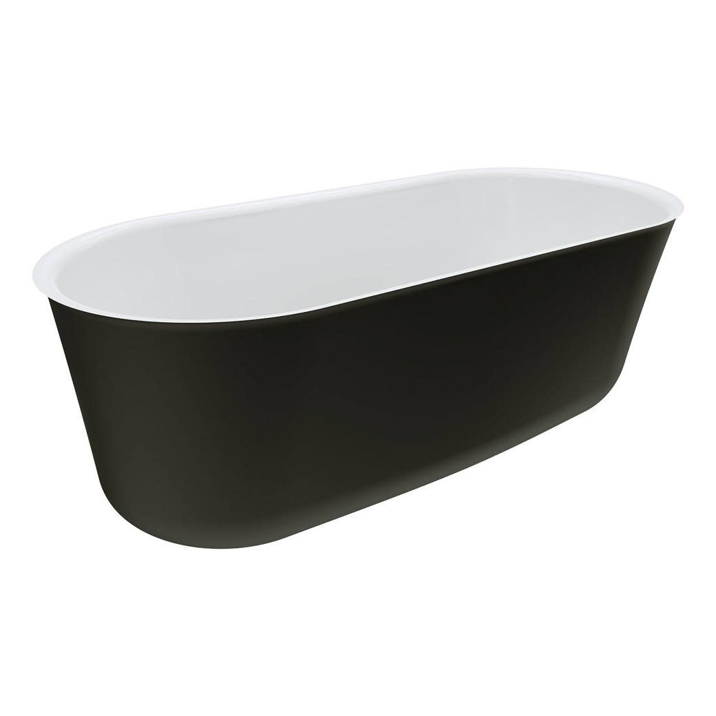 Windsor 1700 Freestanding Acrylic Bath, Matte Black