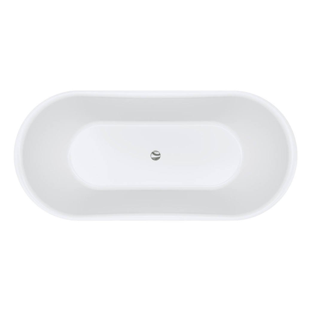 Windsor 1700 Freestanding Acrylic Bath, Matte Black