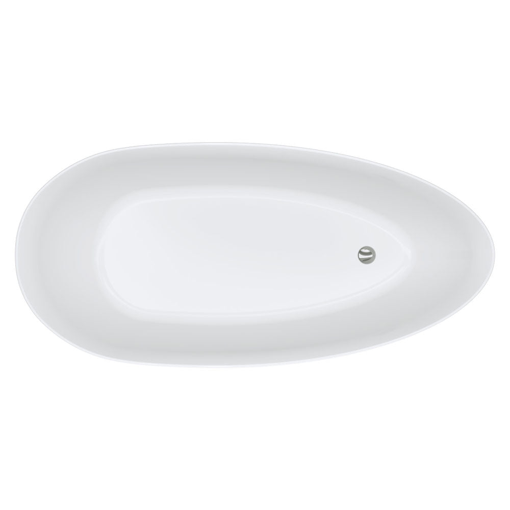 Dayo Freestanding Acrylic Bath, 1700mm, Gloss White