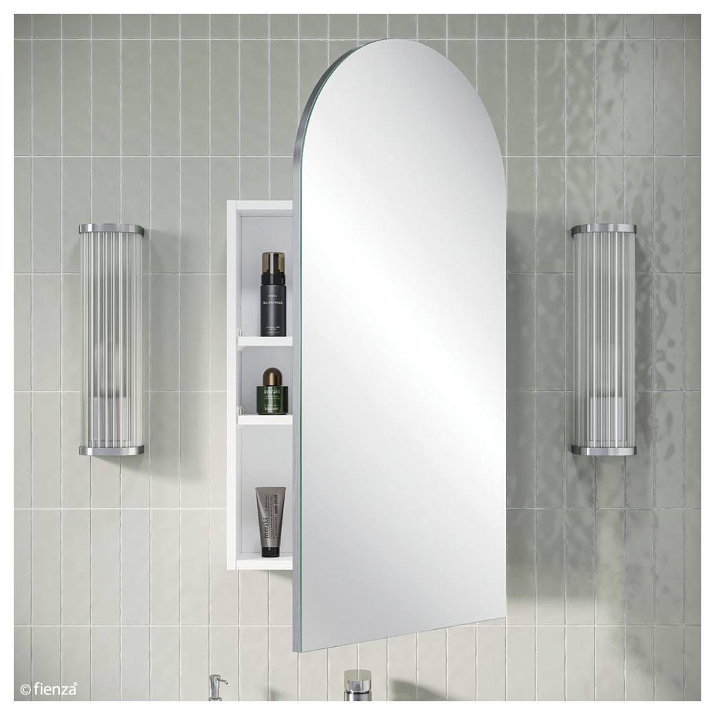Arch Mirror Cabinet 450 x 900mm Frameless