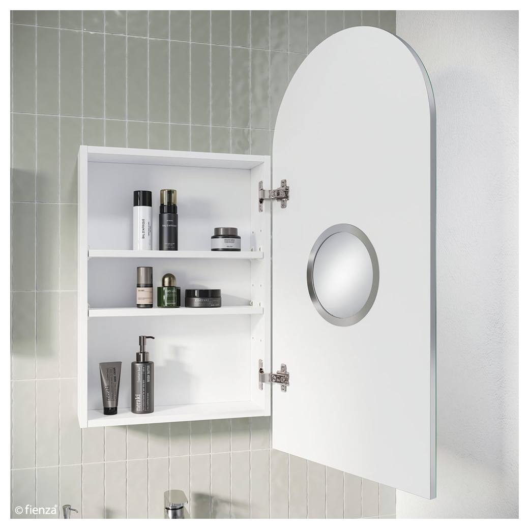 Arch Mirror Cabinet 450 x 900mm Frameless