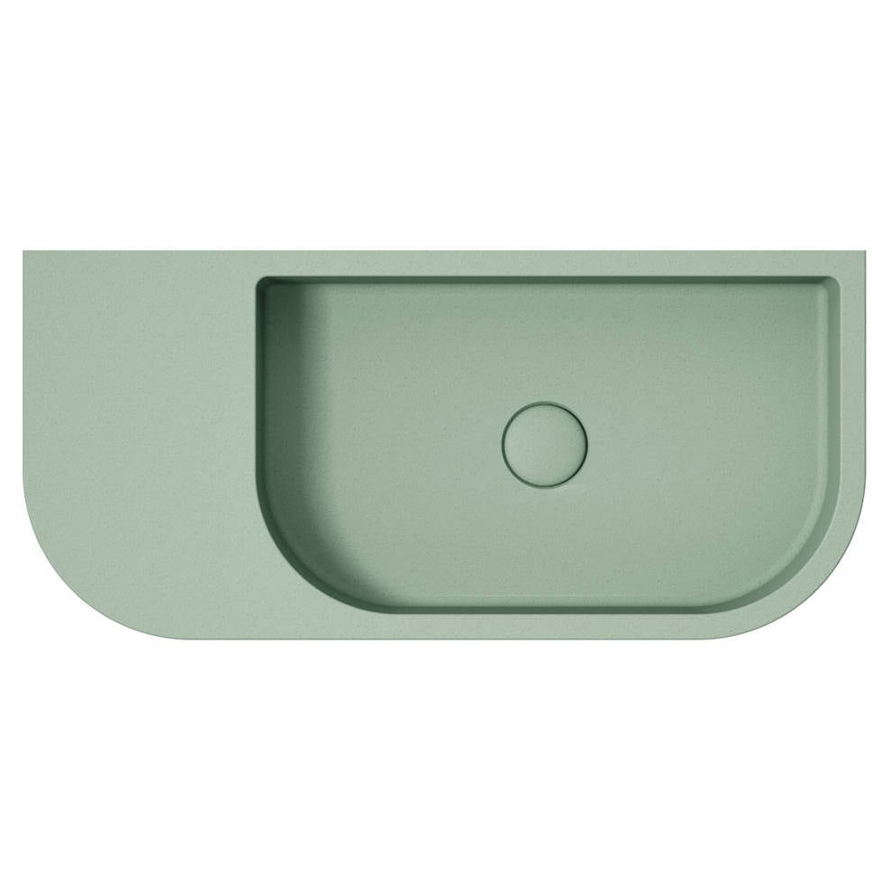 Blanca Concrete Wall Basin, Sage