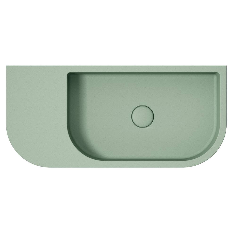 Blanca Concrete Wall Basin, Sage