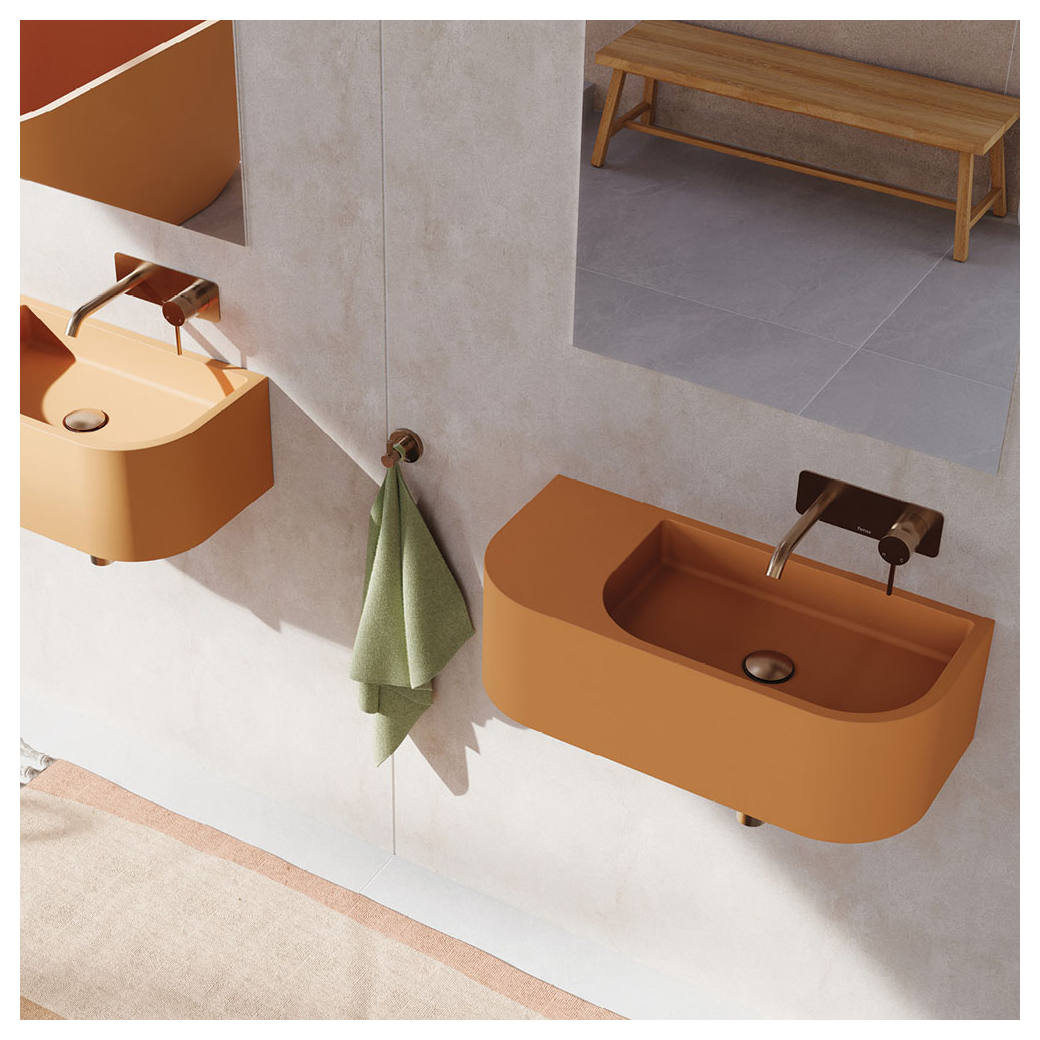 Blanca Concrete Wall Basin, Tuscan