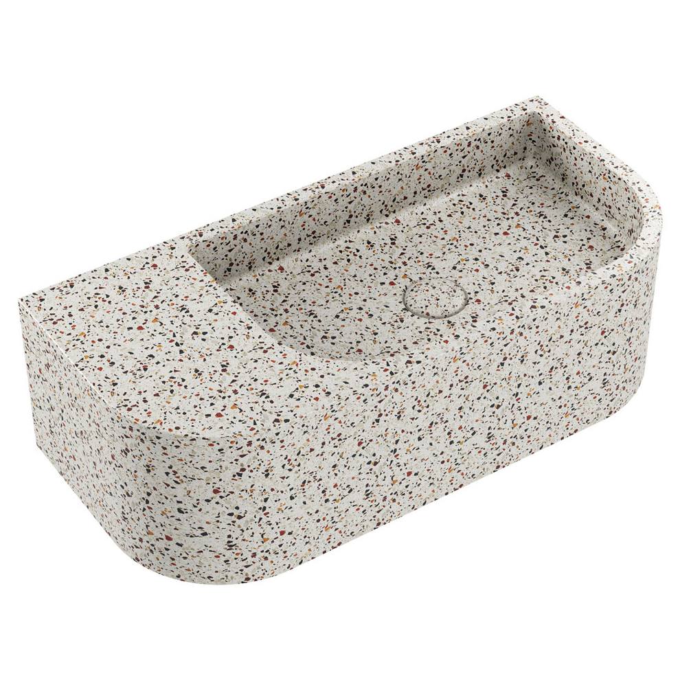 Blanca Concrete Wall Basin, Terrazzo