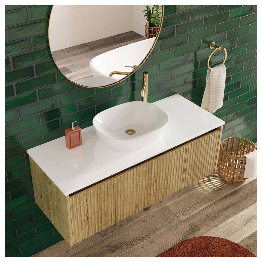 Koko 465 Above Counter Basin, Matte White