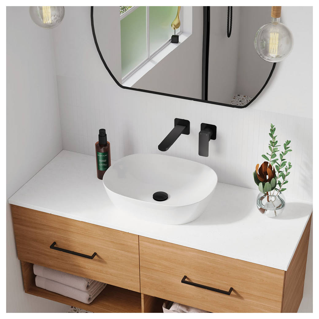 Koko 465 Above Counter Basin, Matte White