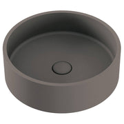 Jada Round Concrete Above Counter Basin, Warm Grey