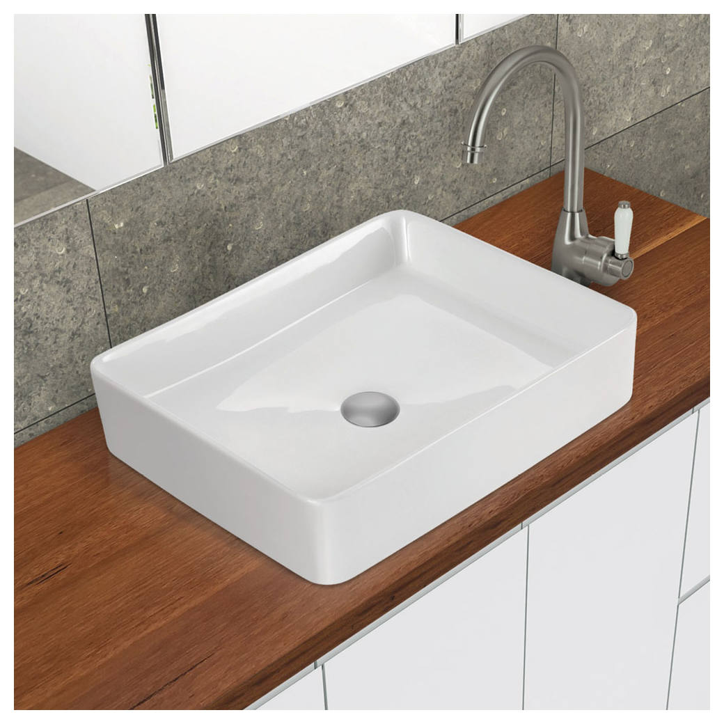 Luciana Above Counter Basin, Gloss White