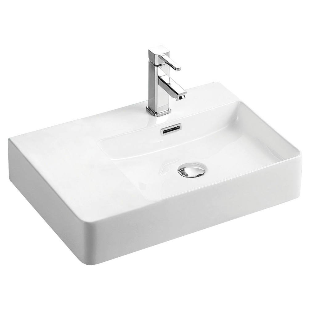 Petra Right-Hand Wall Basin, Gloss White