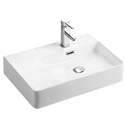 Petra Right-Hand Wall Basin, Gloss White